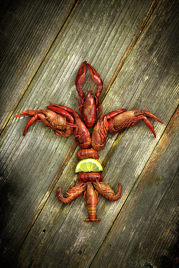 New Orleans Photograph - Crawfish Fleur-de-lis by Kirk Voclain