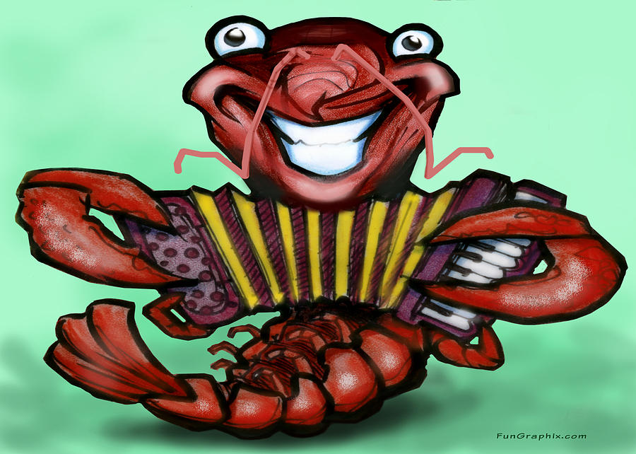 Crawfish Digital Art by Kevin Middleton