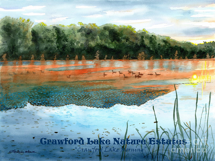 Crawford Lake Nature Estates Painting by LeAnne Sowa