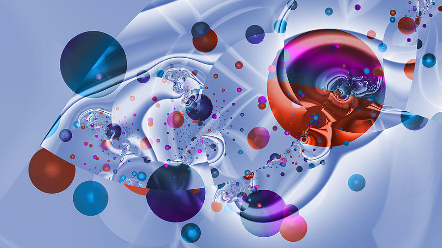Crazy Bubble Attraction Digital Art by Frederic Durville