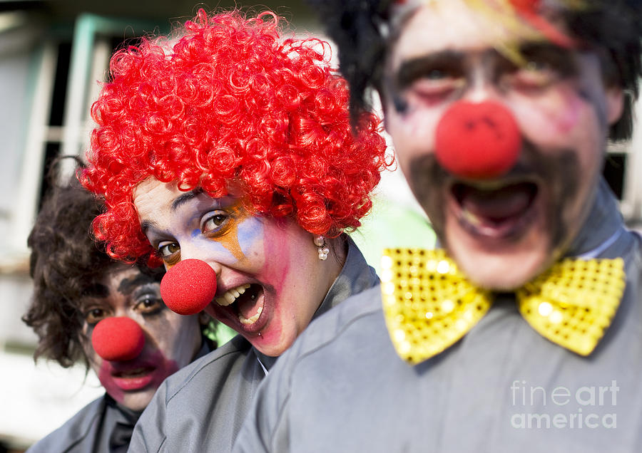 Crazy Circus Clowns Photograph by Jorgo Photography