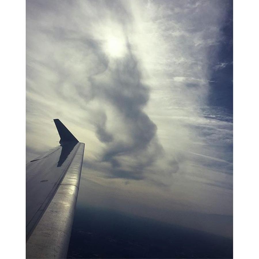 Clouds Photograph - Crazy Cloud Formation While On The by Joan McCool