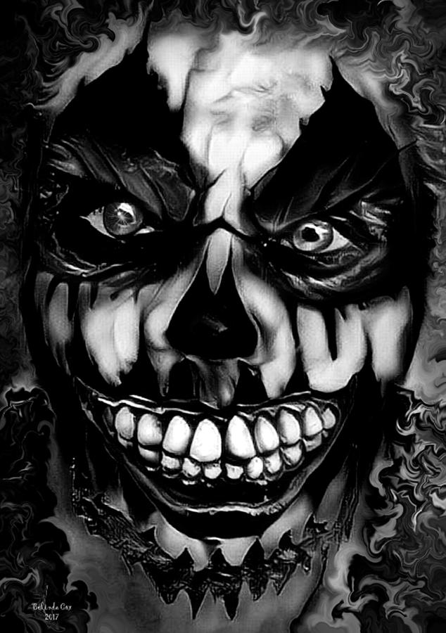 Crazy Clown Digital Art by Artful Oasis