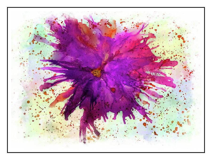 Crazy flower 5 Painting by Lilia D