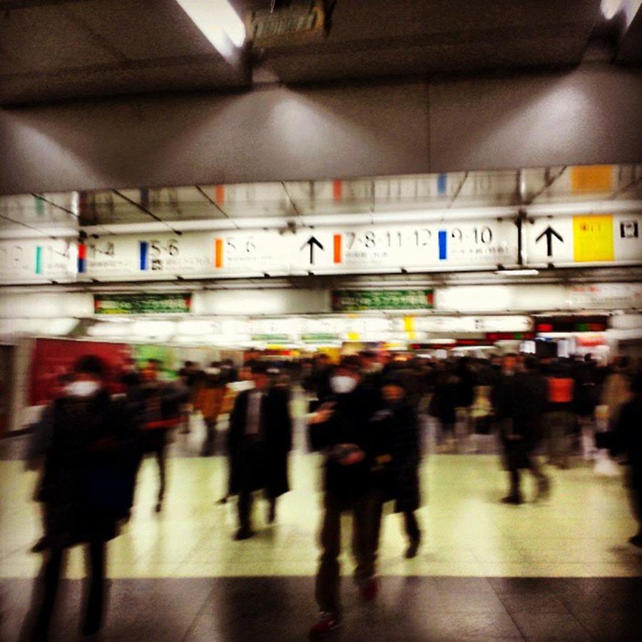 Rushhour Photograph - Crazy Rush Hour @ Shinjuku Station by Nori Strong