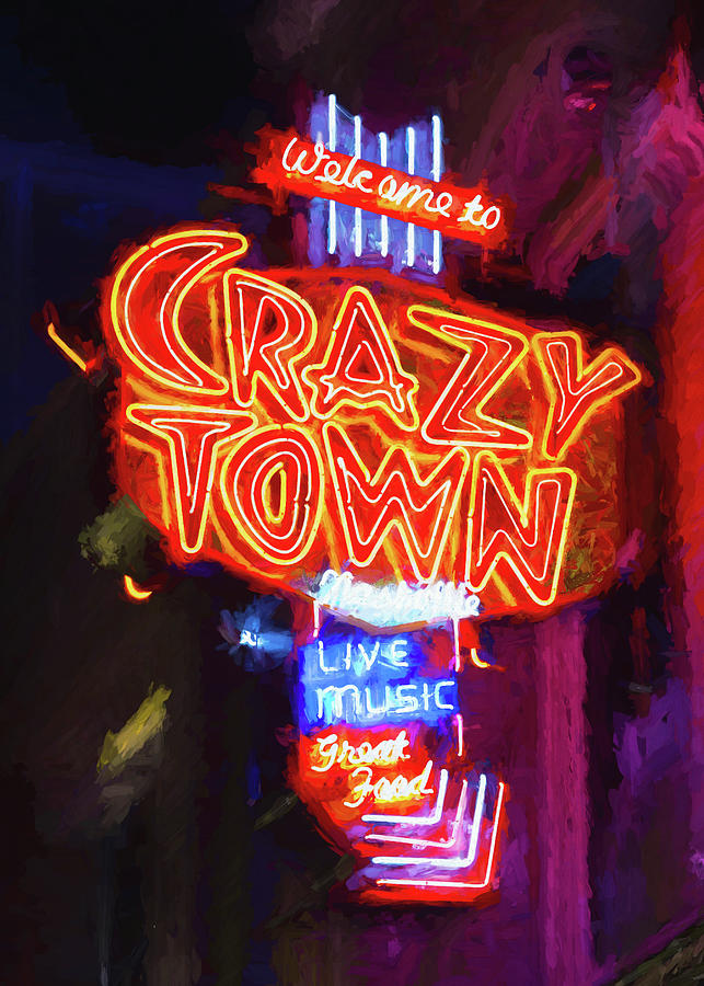 Crazy Town - Impressionistic Nashville Photograph by Stephen Stookey