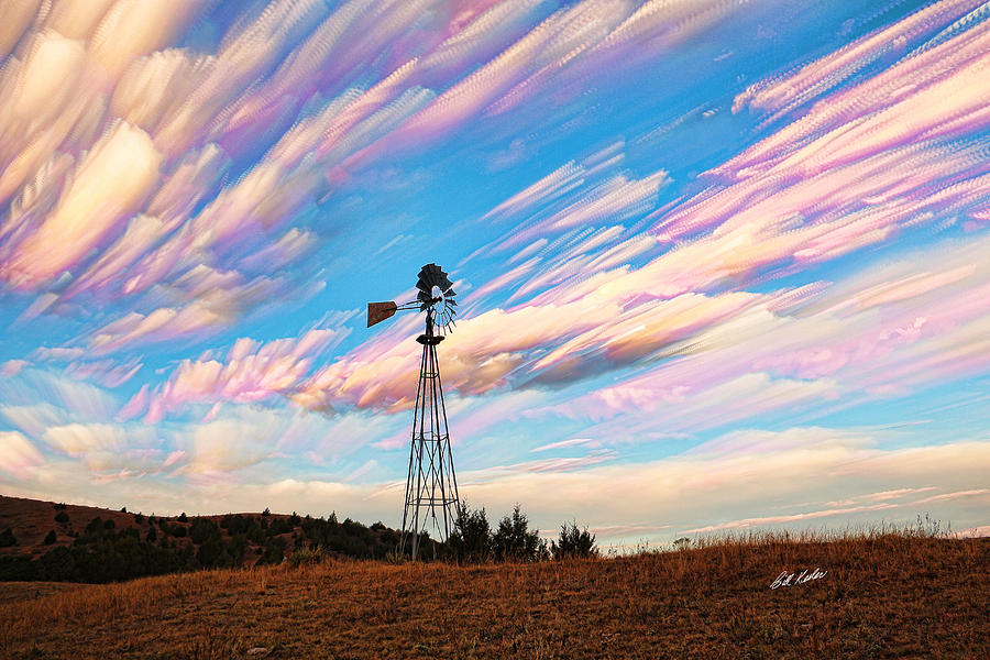 Bill Kessler Photograph - Crazy Wild Windmill by Bill Kesler
