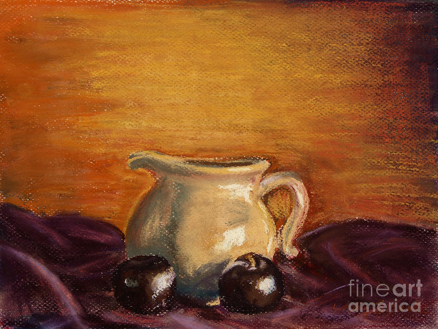 Cream Pitcher Painting by Mary Benke