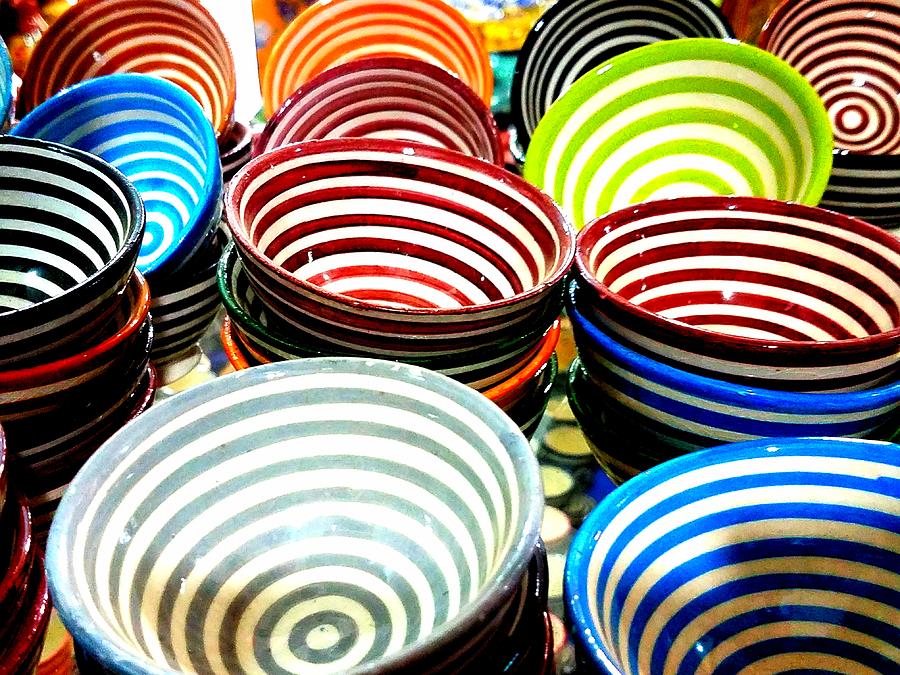 Creamic Bowls Photograph by Vijay Sharon Govender