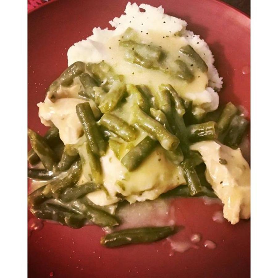 Homecooking Photograph - Creamy Garlic Chicken With Green Beans by Ashleigh Jenkinson