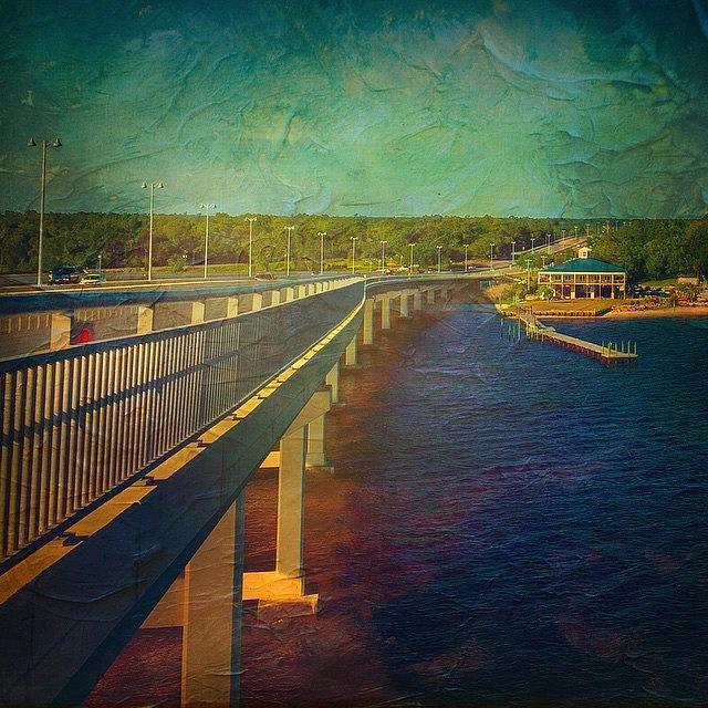 Bridge Photograph - Created With #distressedfx #bridge by Joan McCool