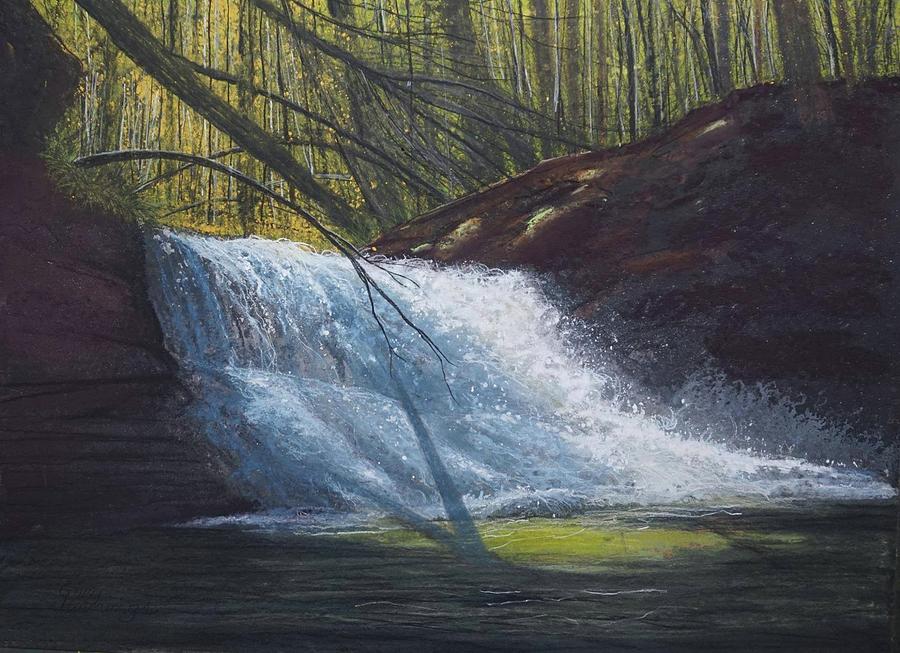 Creation Falls Painting by Gary Edward Jennings
