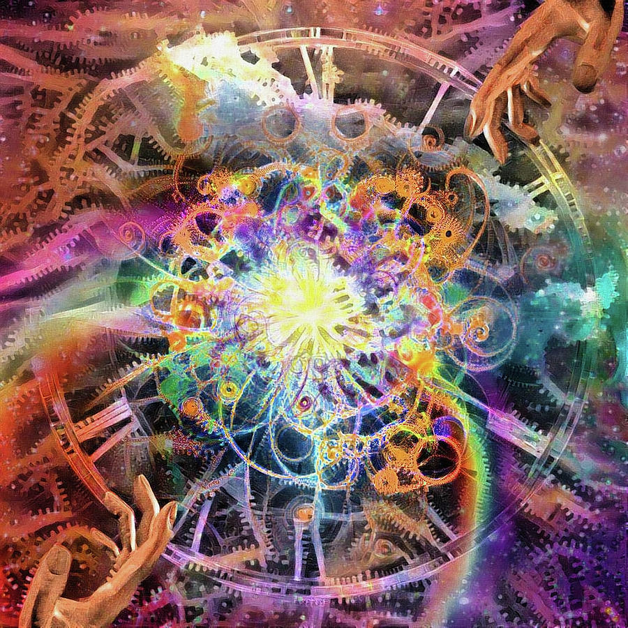 Creation of Time and Matter Digital Art by Bruce Rolff