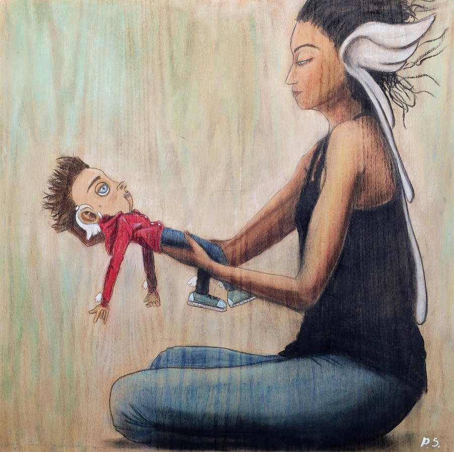 Doll Painting - Creation by Priscila Soares