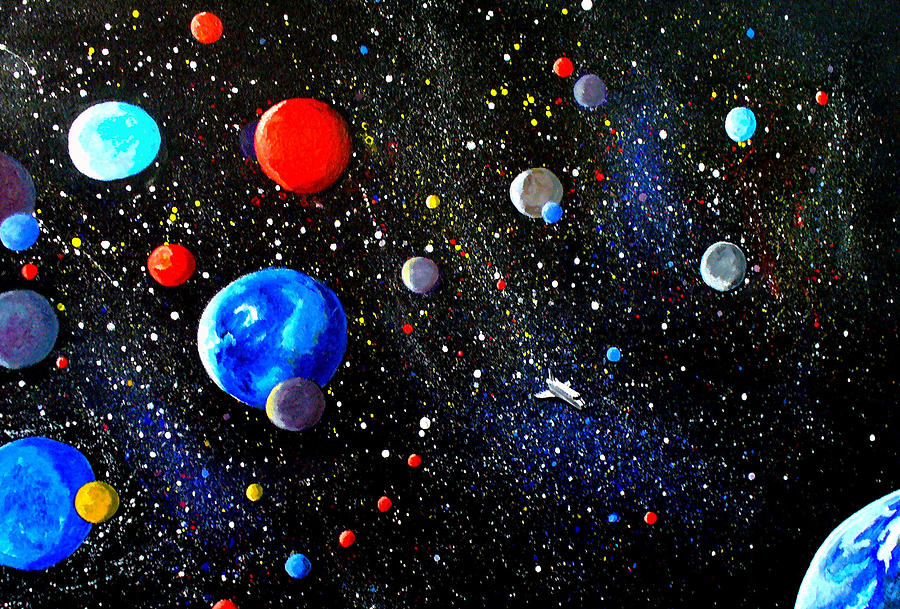 Creative Journey To The Stars Painting By Pj Artman