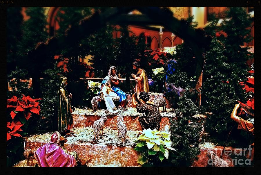 Color Vibe Nativity - Natural Light With Black Border Photograph
