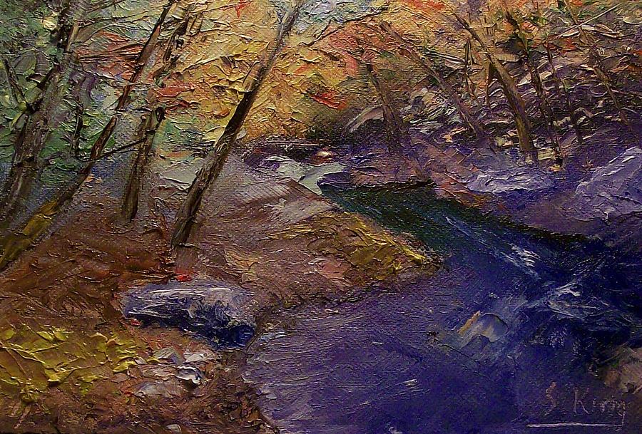 Creek Bank Painting by Stephen King