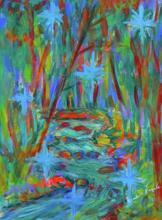 Creek Born of Stars Stage One Painting by Kendall Kessler