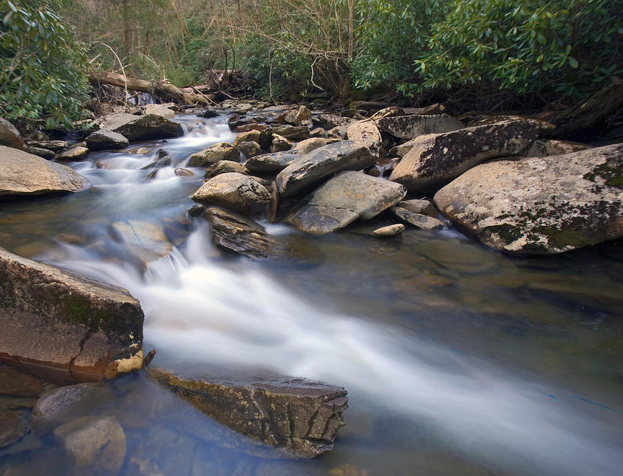 Creek through Great Smoky Mountains National Park Photograph by Brendan Reals