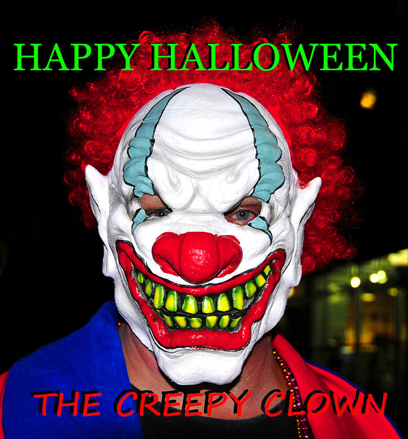 Creepy Clown HH card Photograph by David Lee Thompson