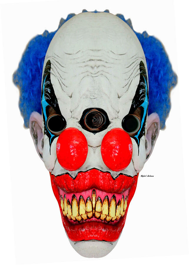 Halloween Digital Art - Creepy Clown by Rafael Salazar