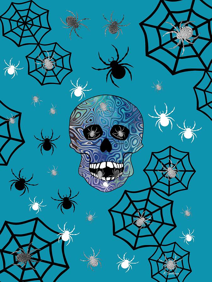 Creepy Crawling Spiders Digital Art By Kathleen Sartoris Fine Art America 