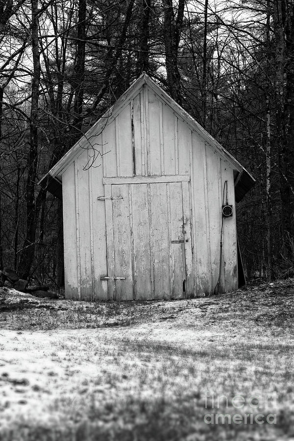 Creepy Old Shed in the Cemetary Photograph by Edward Fielding