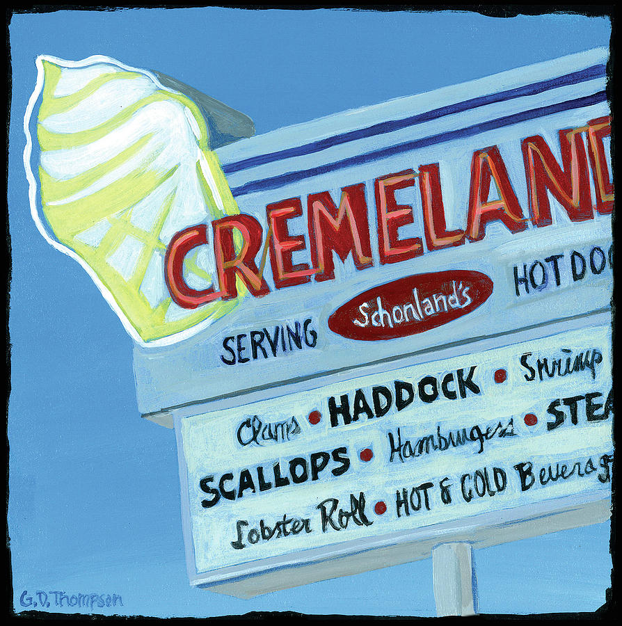 Ice Cream Painting - Cremeland by Gisele D Thompson