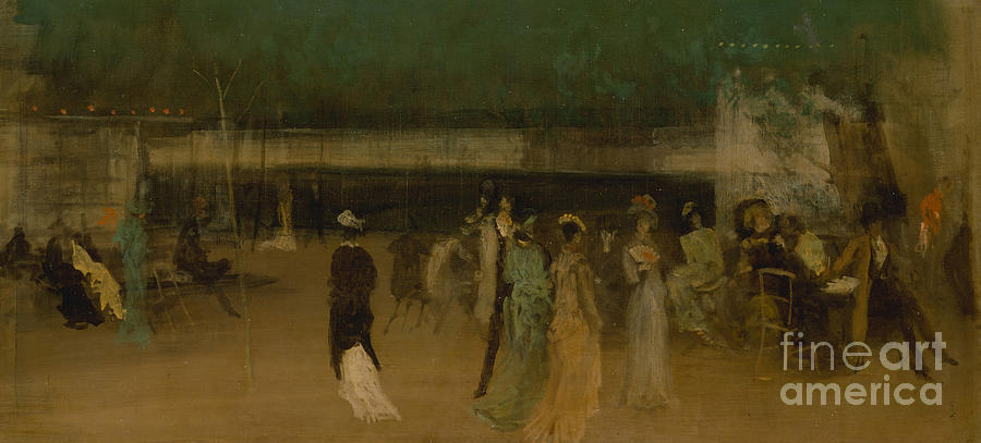 Cremorne Gardens Painting by James McNeill Whistler