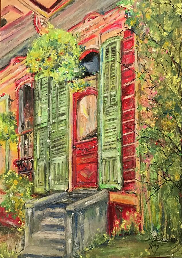 Creole Painted Lady in the Marigny Painting by Robin Miller-Bookhout