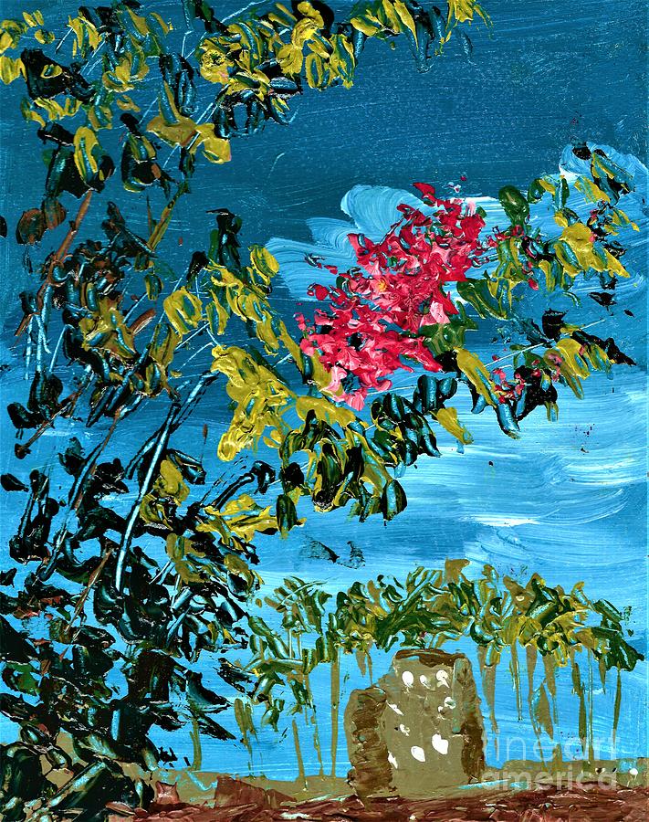 Crepe Myrtle Painting by Allison Constantino