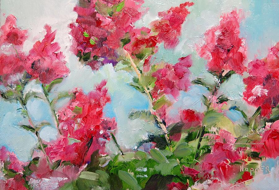 Crepe Myrtle Painting by Carol Hopper