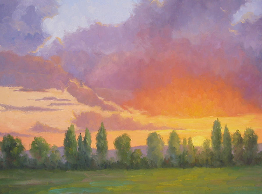 Sunset Painting - Crescendo by Bunny Oliver