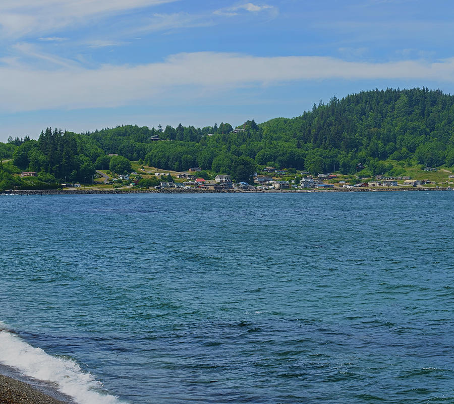 Crescent Beach Center Panoramic Photograph by Tikvahs Hope