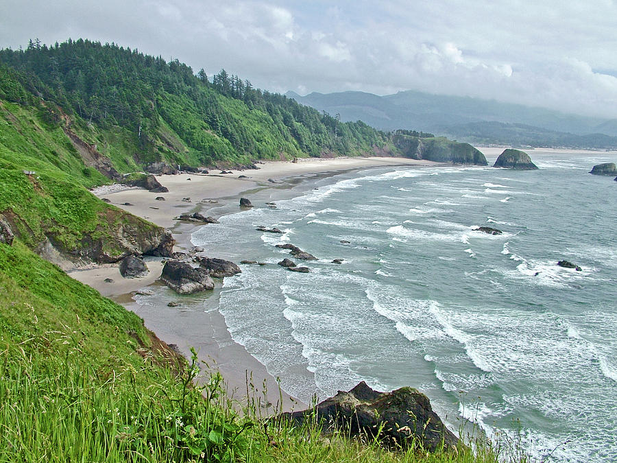 Crescent Beach in Ecola State Park, Oregon Photograph by Ruth Hager