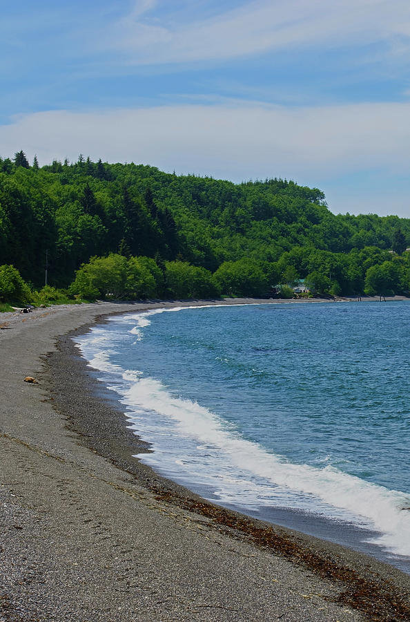 Crescent Beach Left Panoramic Photograph by Tikvahs Hope