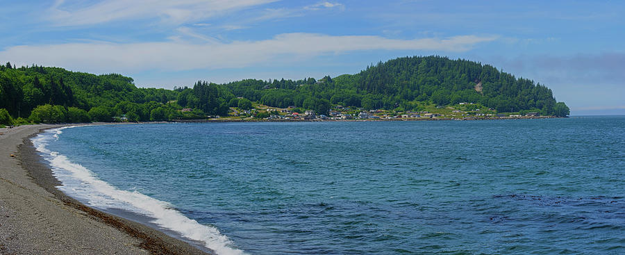 Crescent Beach Panoramic Photograph by Tikvahs Hope