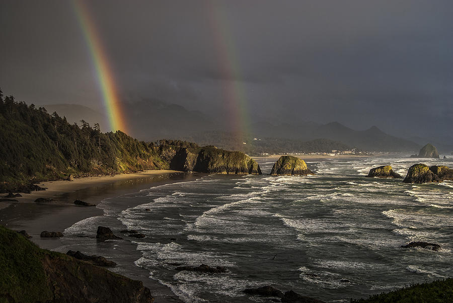 Crescent Beach Rainbow Photograph by Robert Potts
