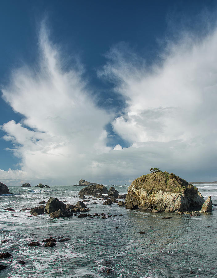 Crescent City Coast and Clouds Photograph by Greg Nyquist
