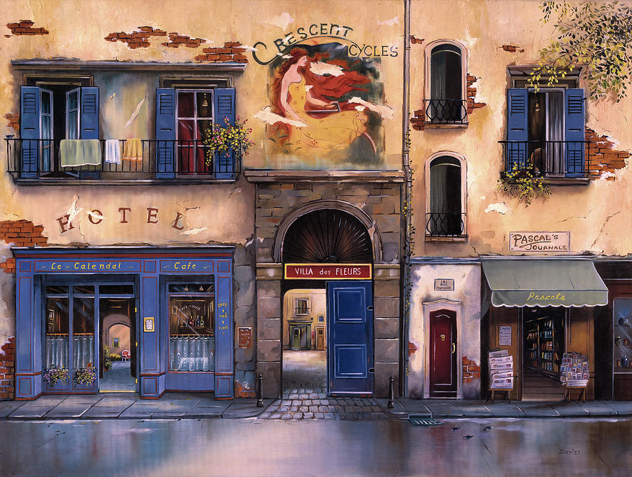 Crescent Cycles, Arles, France Painting by Barbara Davies - Fine Art ...