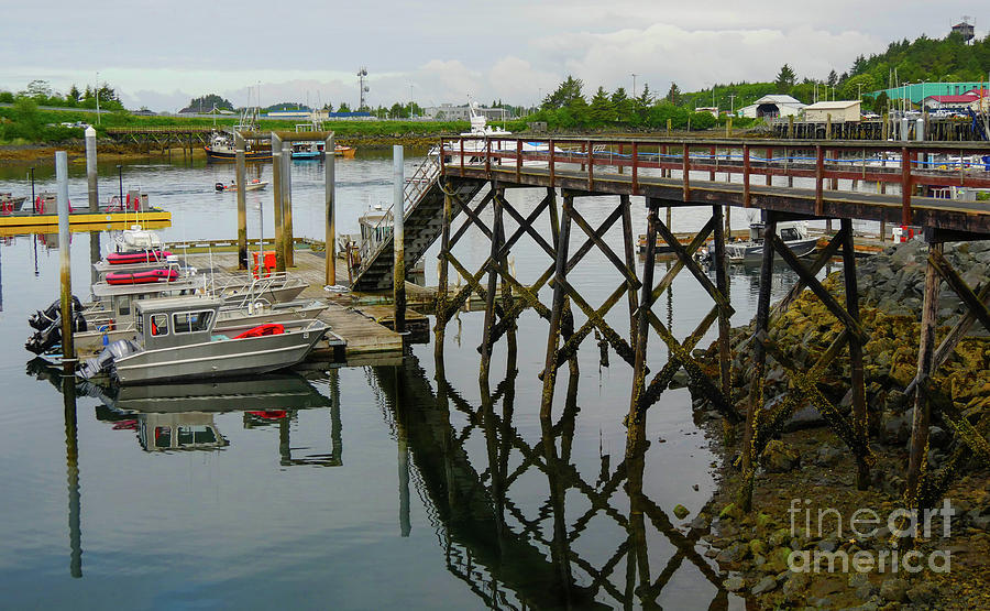 Boat Photograph - Crescent Harbor by Maxine Kamin