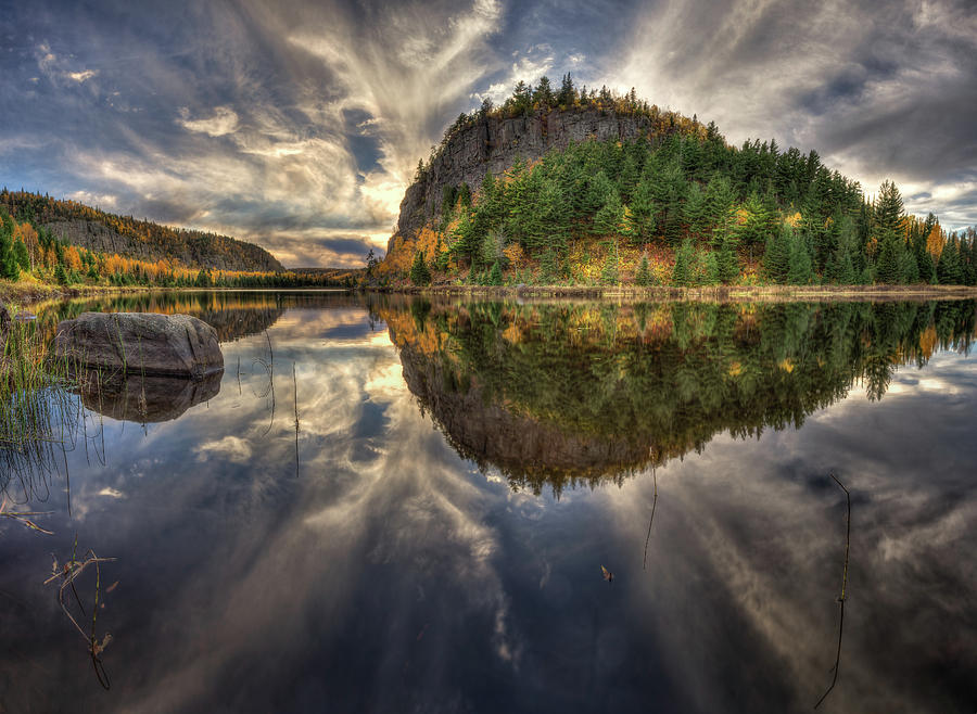 Crescent Lake Golden Hour HDR Wide Pano Photograph by Jakub Sisak