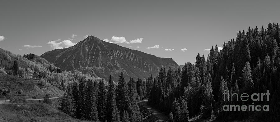 Crested Butte Panorama BW Photograph by Michael Ver Sprill