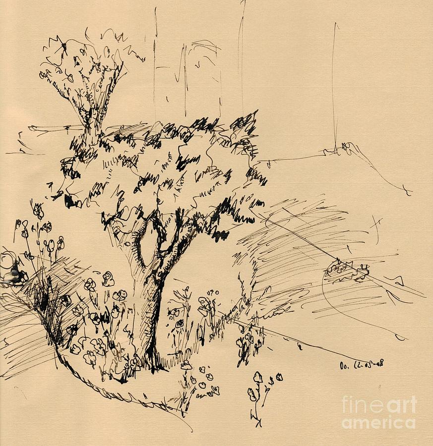 Cretes flora Drawing by Karina Plachetka