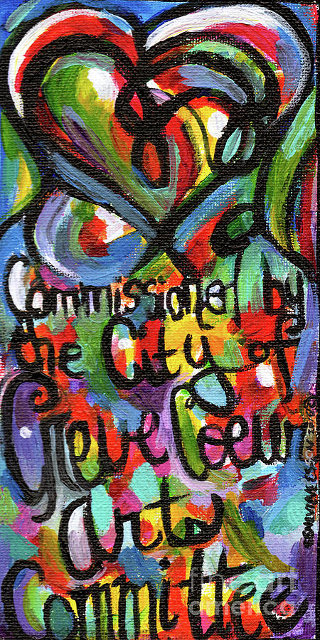 Creve Coeur Streetlight Banners Whimsical Motion 22 Painting by Genevieve Esson