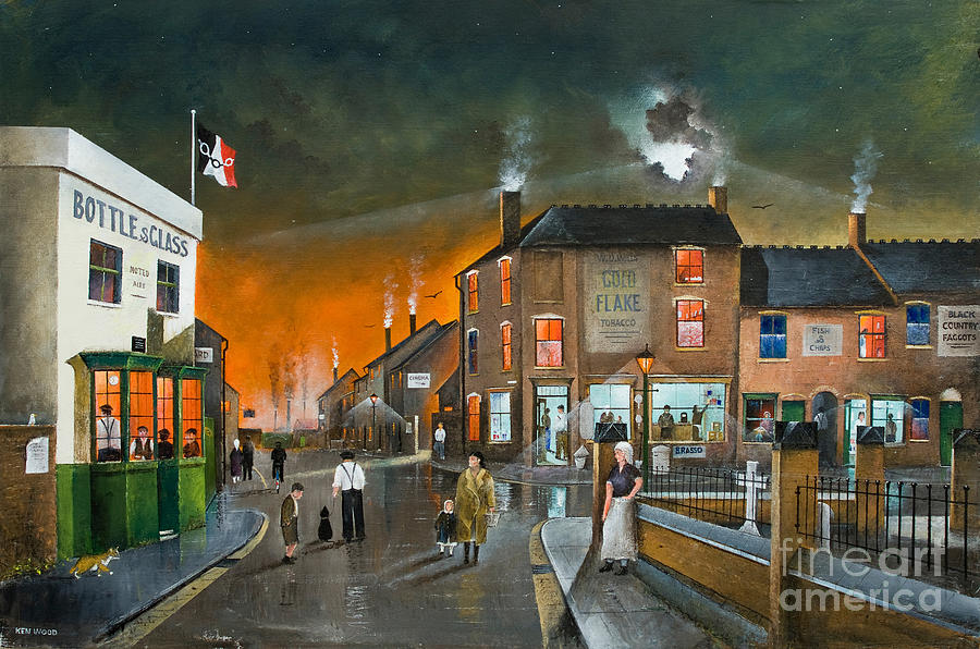 The Blackcountry Museum- England Painting by Ken Wood