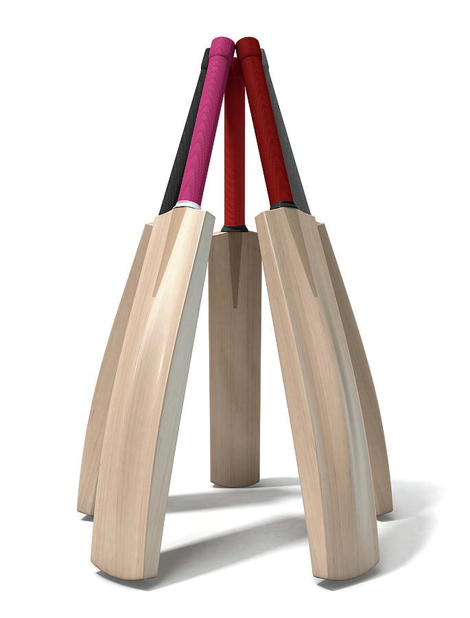 Cricket Digital Art - Cricket Bat Circle by Allan Swart