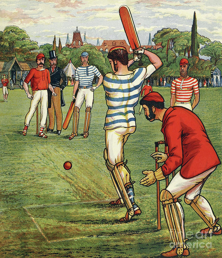 Cricket, From British Sports And Games, Published Circa ...
