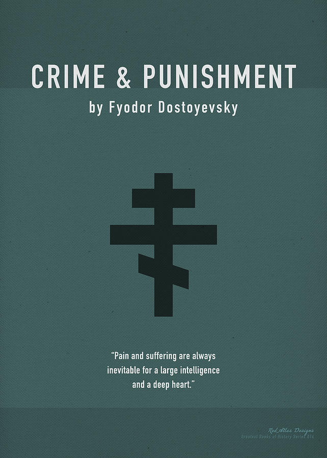 Book Mixed Media - Crime and Punishment Greatest Books Ever Series 014 by Design Turnpike