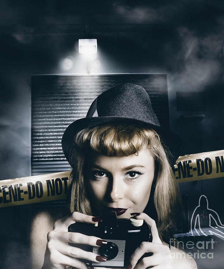 Crime scene photographer Photograph by Jorgo Photography